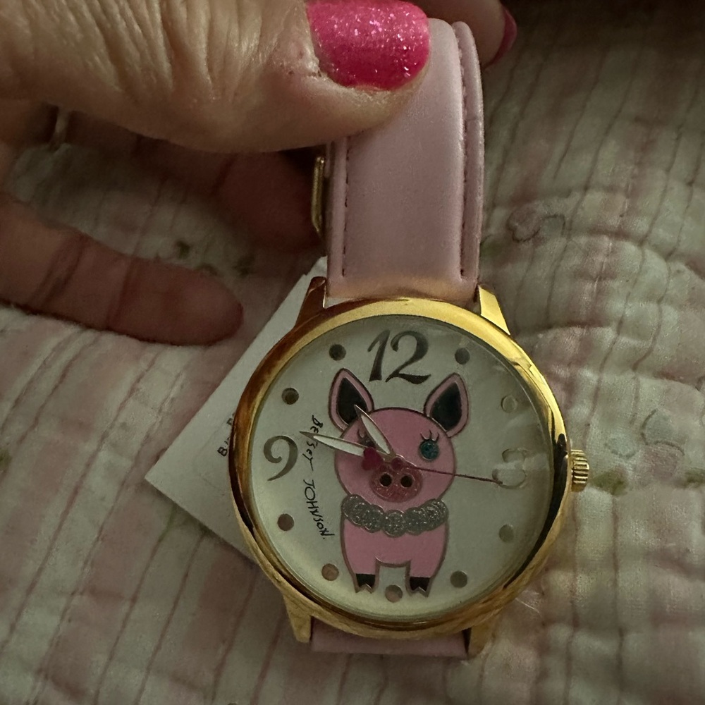 Betsey Johnson Pink Unicorn Watch